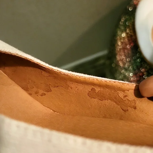 Viscata Barcelona white and tan Espadrille Wedges Size 39(9) EUC - Picture 7 of 11